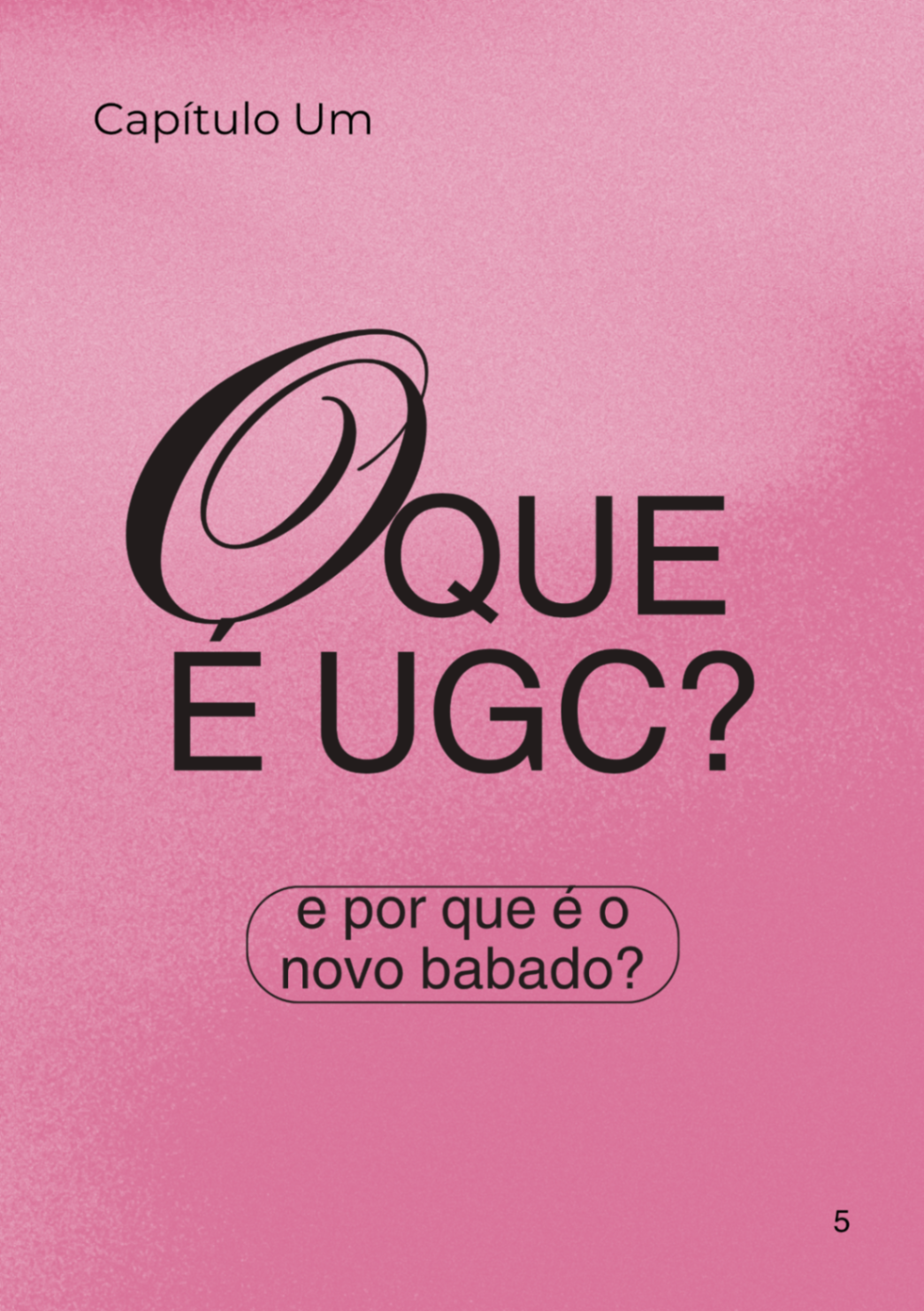 Capa do Capítulo 1: O que é UGC?